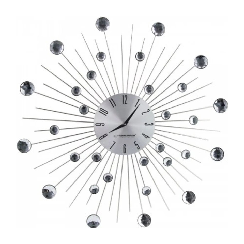 Orologio da parete meccanico Esperanza EHC002 Orologio da parete rotondo in acciaio inossidabile