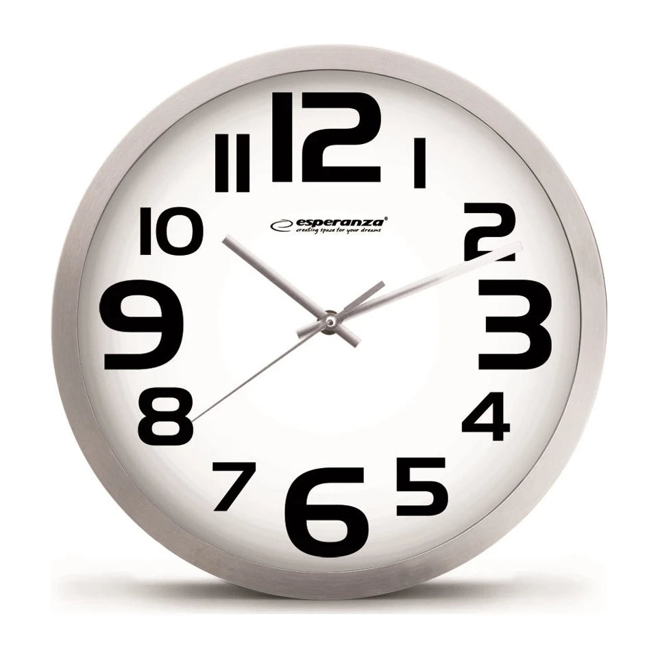 Orologio da parete Esperanza EHC013W - Zurigo - Nero Orologio al quarzo ovale nero, bianco