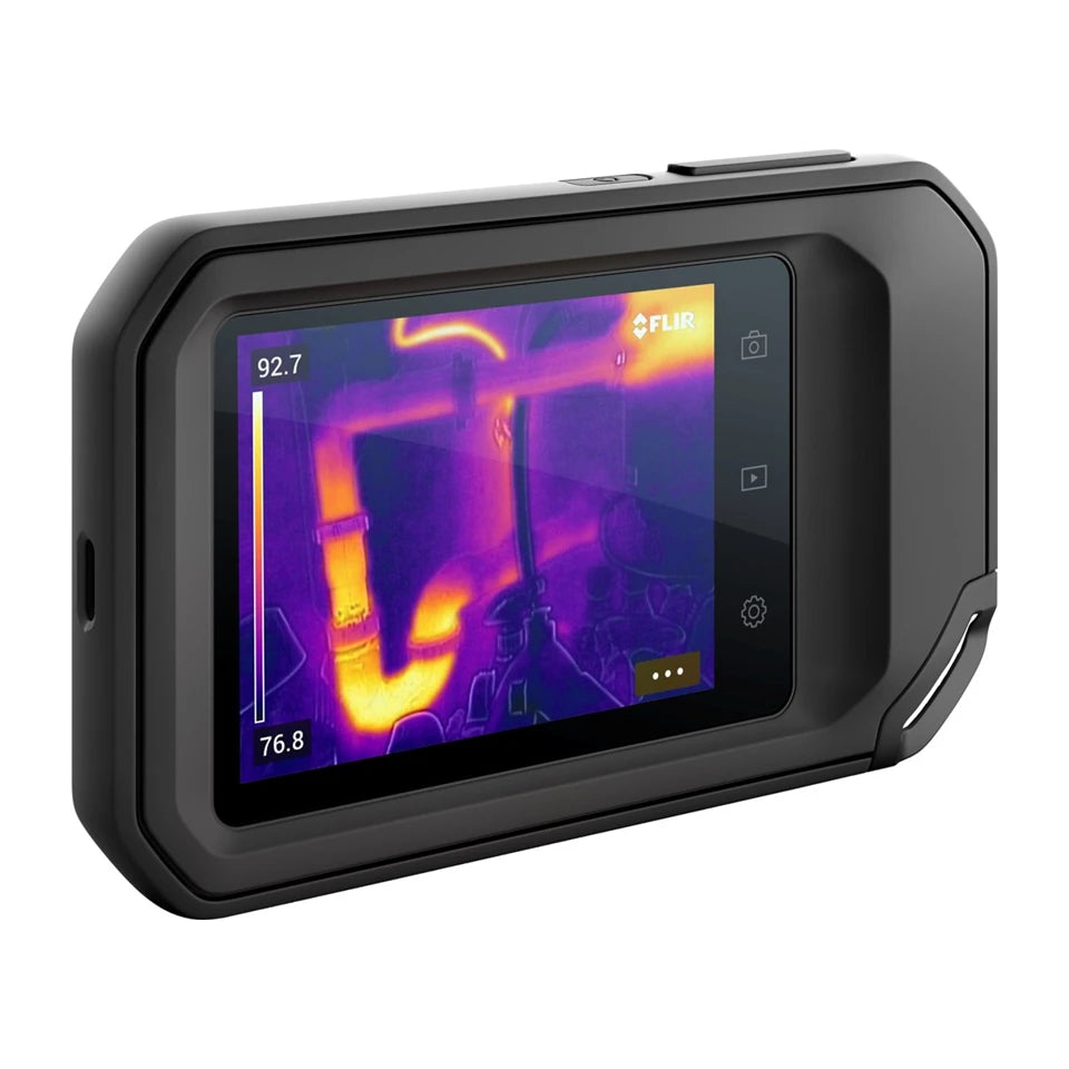 FLIR C3-X​ telecamera termica nera 1800 mAh Matrice di piano focale non raffreddata all'ossido di vanadio Display integrato 128 x 96 pixel LCD 640 x 480 pixel