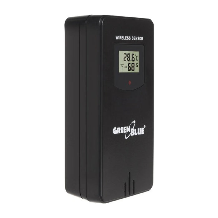 Stazione meteorologica digitale Greenblue GB526 nera a batteria