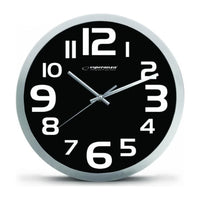Orologio da parete Esperanza EHC013K - Zurigo - Nero Orologio al quarzo Ovale Nero, Bianco