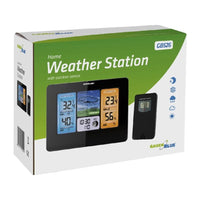 Stazione meteorologica digitale Greenblue GB526 nera a batteria