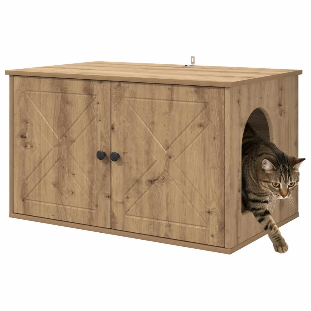 Casa per Gatti Rovere Artigianale 85 x 55 x 50 cm 8000733