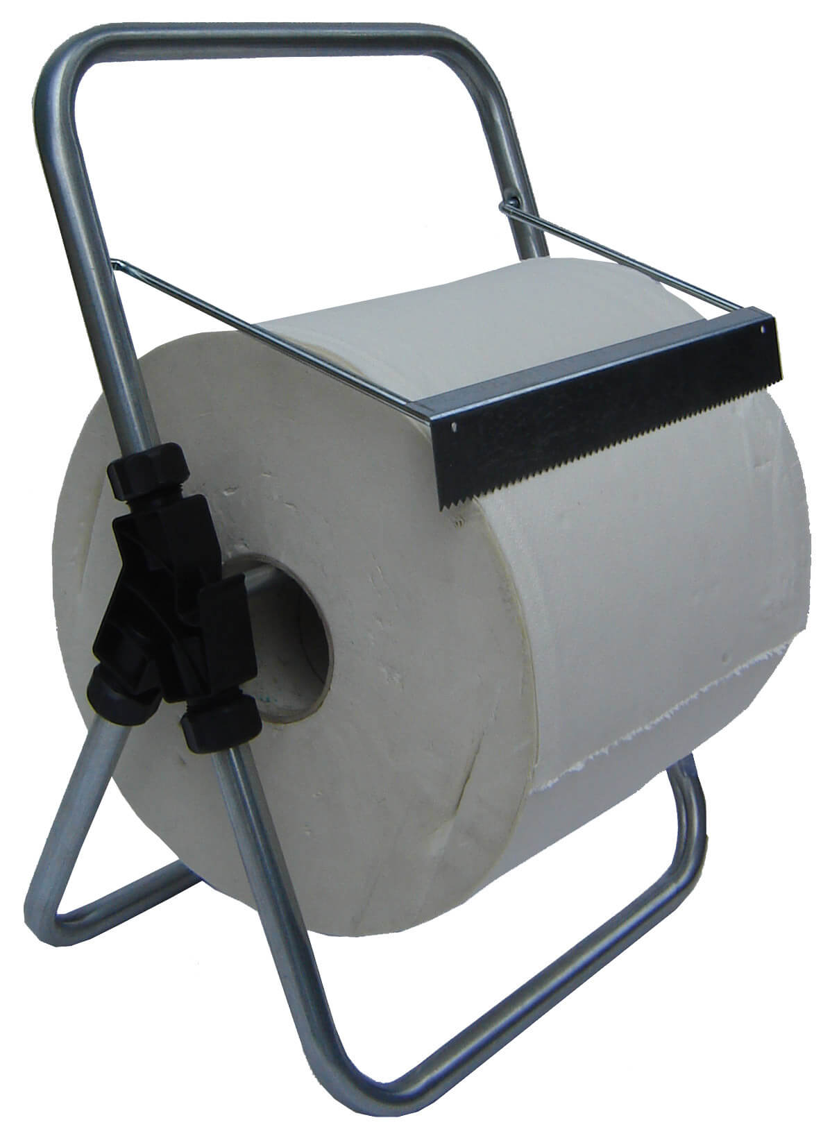 Porta Rotolo a Cavalletto da Banco per Carta Asciugamani Multiuso 30 cm in Acciaio 8055E Agrati