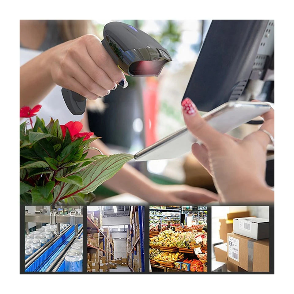 Scanner di codici a barre wireless Qoltec 50856 1D 2D | 2.4GHz