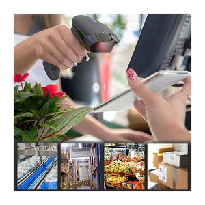 Scanner di codici a barre wireless Qoltec 50856 1D 2D | 2.4GHz