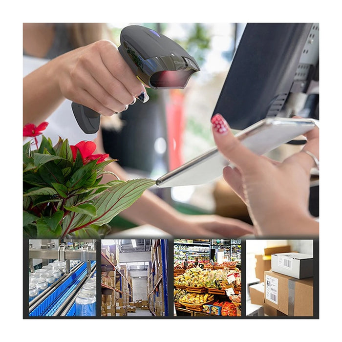 Scanner di codici a barre wireless Qoltec 50856 1D 2D | 2.4GHz