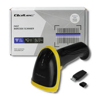 Qoltec 50862 Lettore di codici a barre laser wireless 1D | 2.4GHz