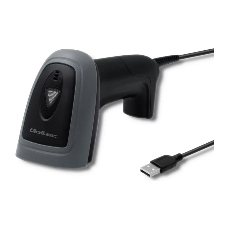 Qoltec 50863 Scanner di codici a barre e QR con cavo | USB