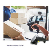 Qoltec 50876 Lettore laser 1D | USB | Nero