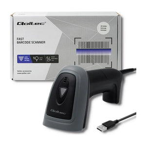 Qoltec 50863 Scanner di codici a barre e QR con cavo | USB