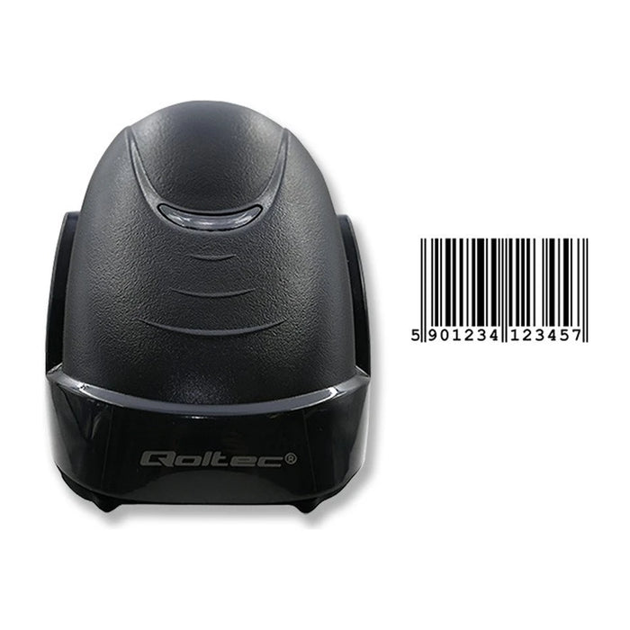 Qoltec 50876 Lettore laser 1D | USB | Nero