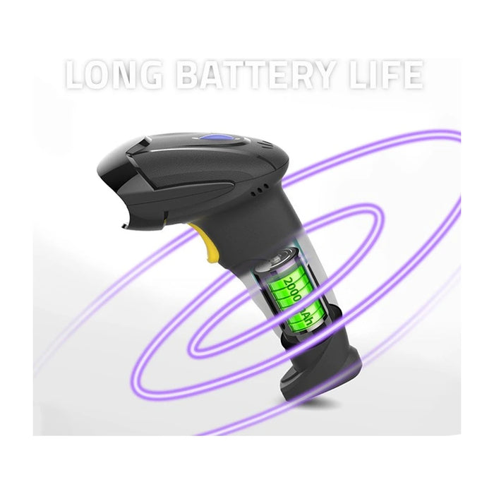 Scanner di codici a barre wireless Qoltec 50856 1D 2D | 2.4GHz