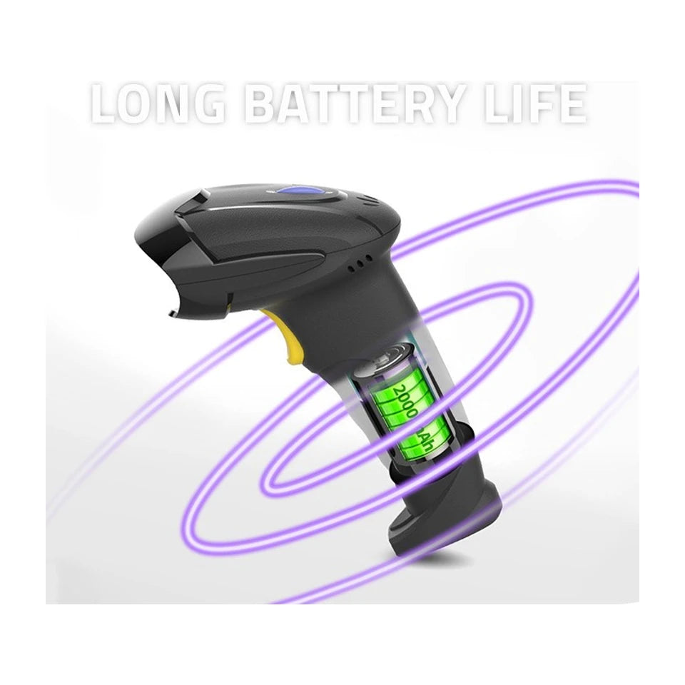 Scanner di codici a barre wireless Qoltec 50856 1D 2D | 2.4GHz