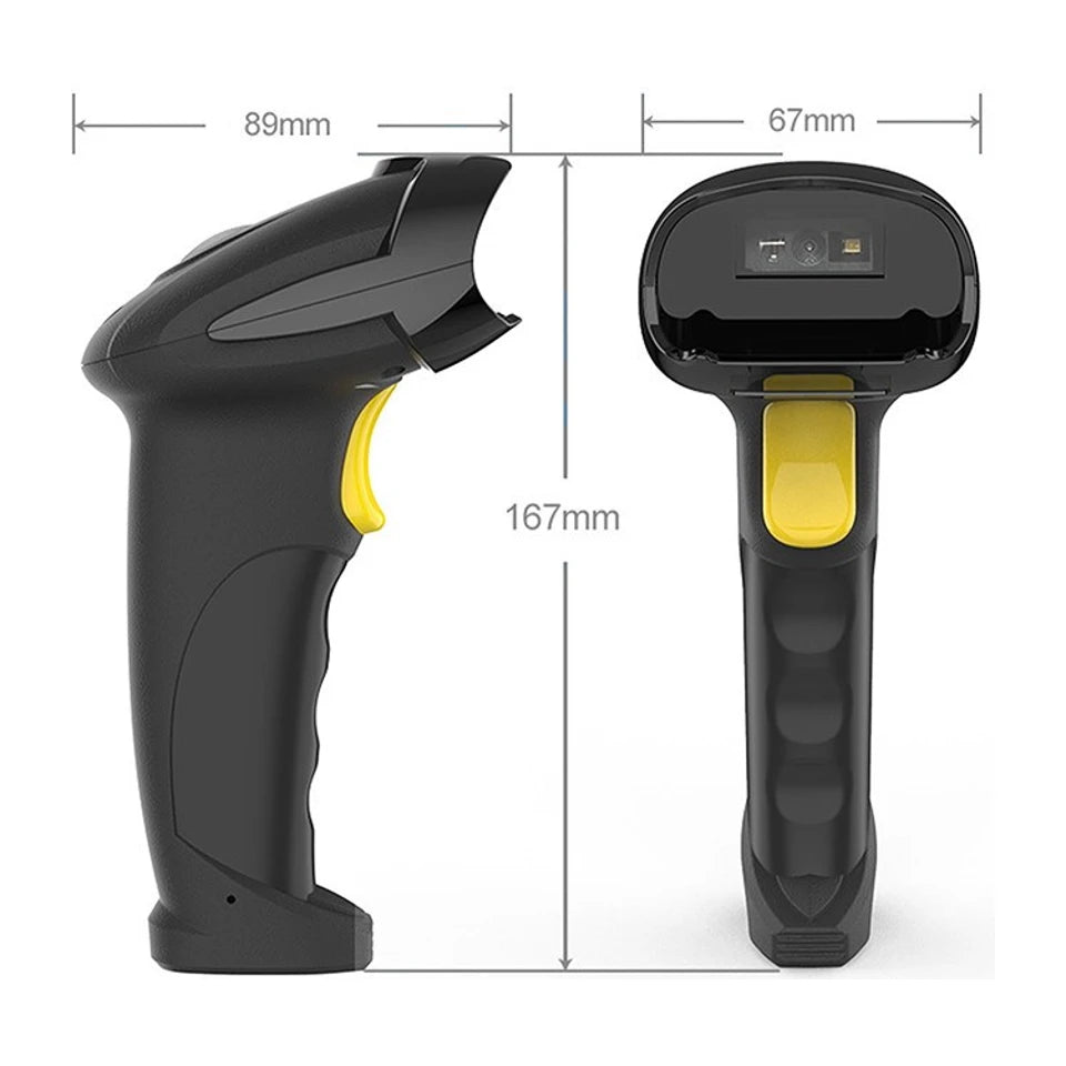 Scanner di codici a barre wireless Qoltec 50856 1D 2D | 2.4GHz