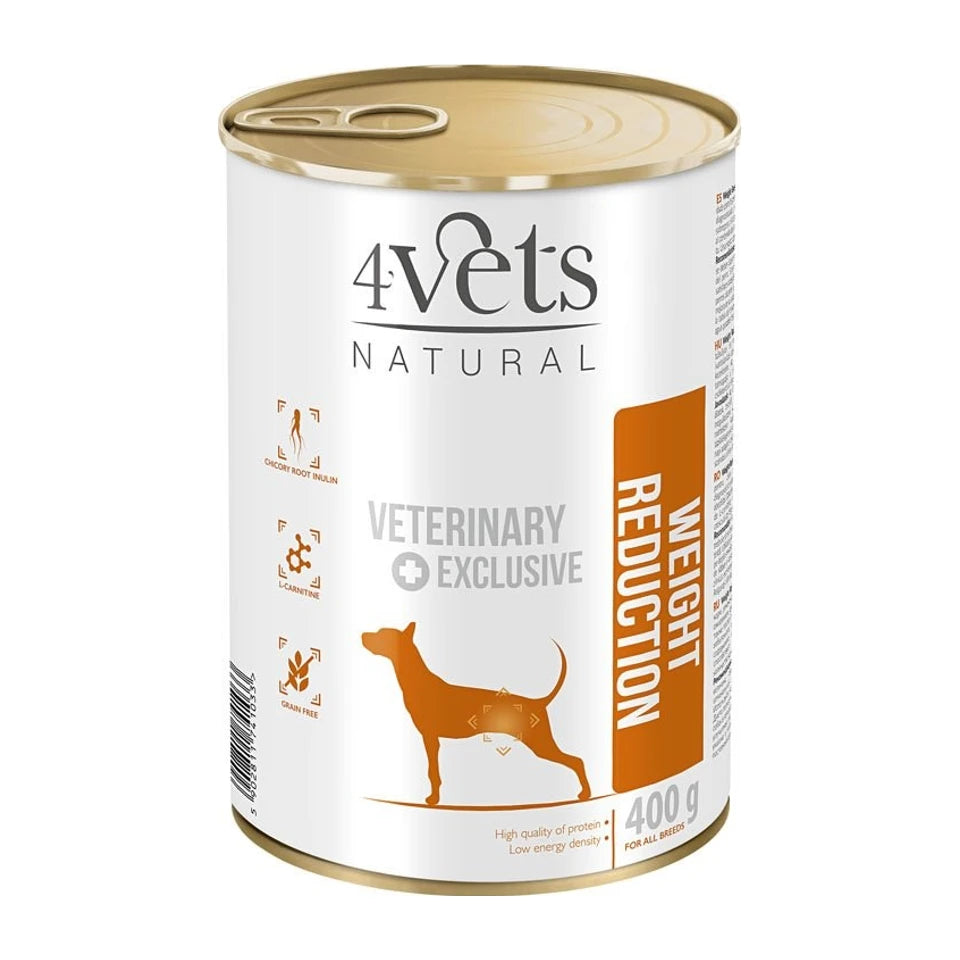 Cibo umido per cani 4VETS Natural Weight Reduction - 400 g