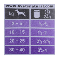 4VETS Cibo Umido per Cani Gastrointestinale Naturale - 400 g