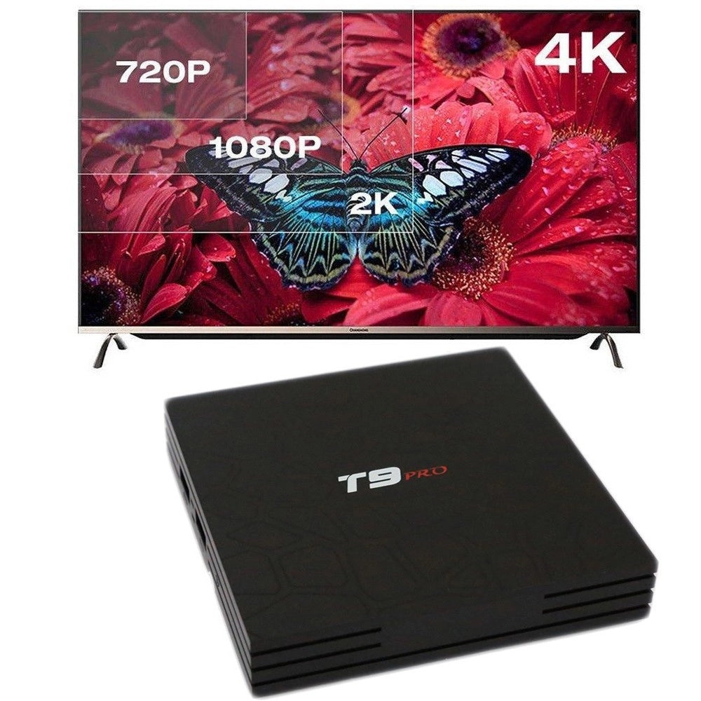 Trade Shop - Smart Tv Box T9 Pro Android 7.1.2 4gb Ram 32gb 4k Iptv Gpu 5 Core Quad Wifi -