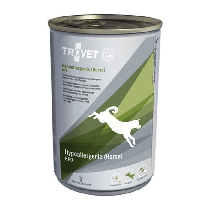 TROVET Ipallergenico HPD con cavallo - Cibo umido per cani - 400 g
