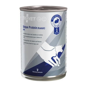 TROVET Unique Protein UPR con coniglio - Cibo umido per cani e gatti - 400 g