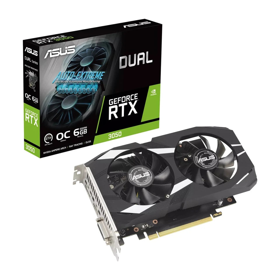 ASUS Dual -RTX3050-O6G NVIDIA GeForce RTX 3050 6 GB GDDR6