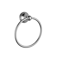 Porta salviette ad anello da parete cromato - serie queen