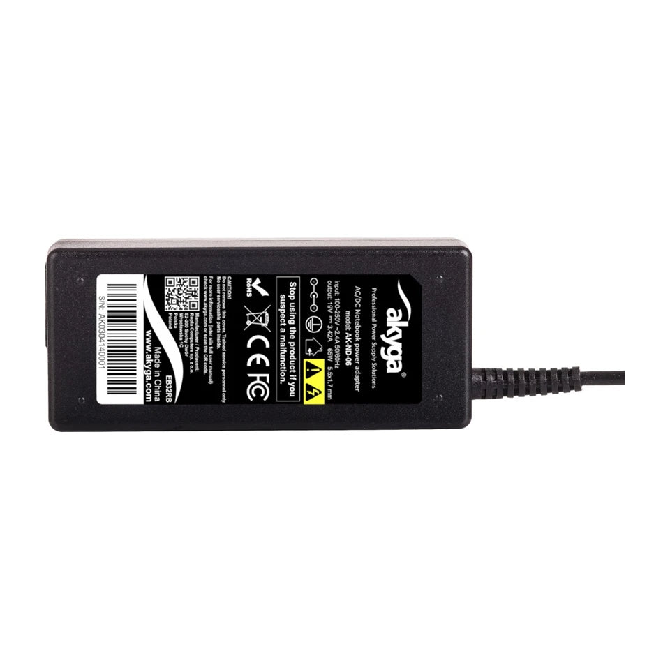 Akyga AK-ND-06 adattatore di alimentazione/inverter da interno 65 W nero