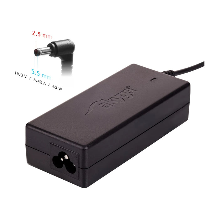 Adattatore/inverter di alimentazione Akyga AK-ND-01 da interno 65 W nero