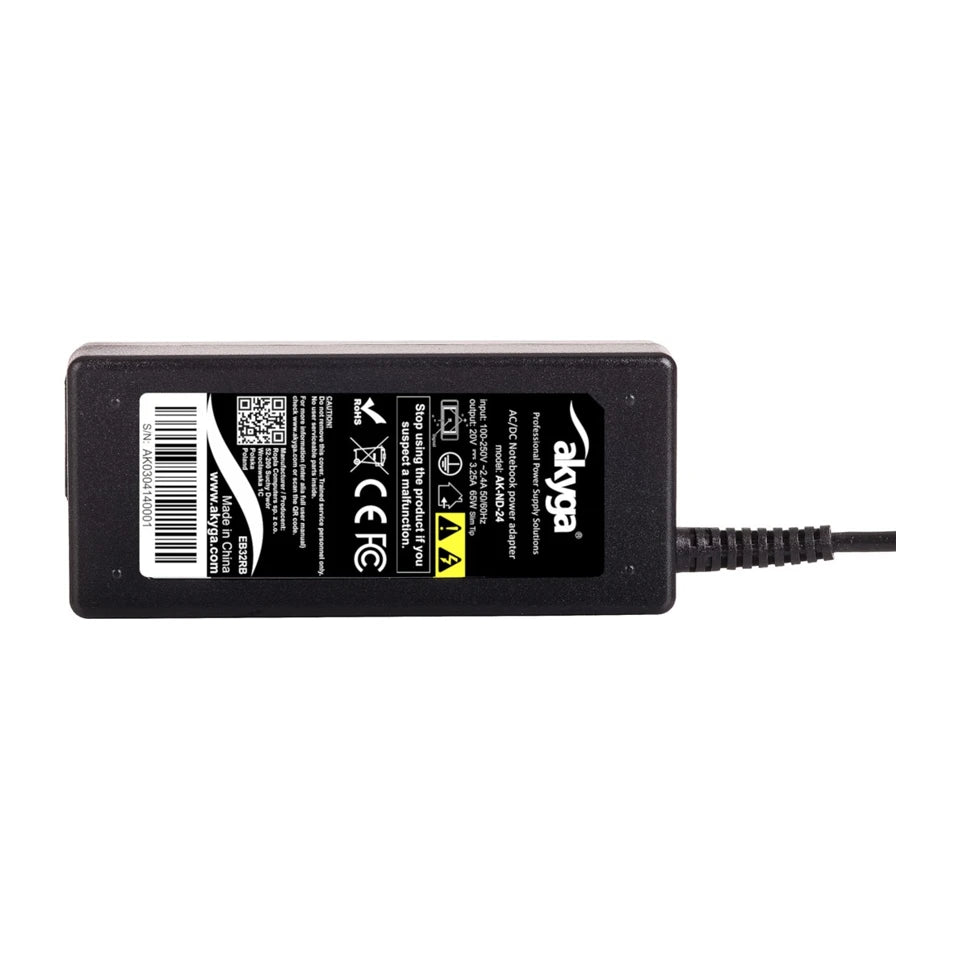 Adattatore/inverter di alimentazione Akyga AK-ND-24 da interno 65 W nero