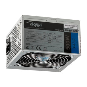 Alimentatore Akyga AK-B1-500 da 500 W 20+4 pin ATX ATX Grigio