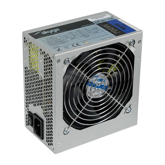 Alimentatore Akyga AK-B1-700 da 700 W 20+4 pin ATX ATX Grigio