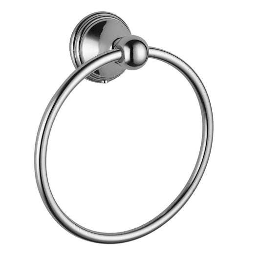 Porta salviette ad anello da parete cromato - serie queen