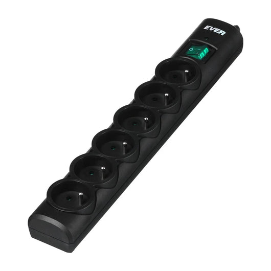 Ever Optima 5m Nero 6 prese AC 250 V