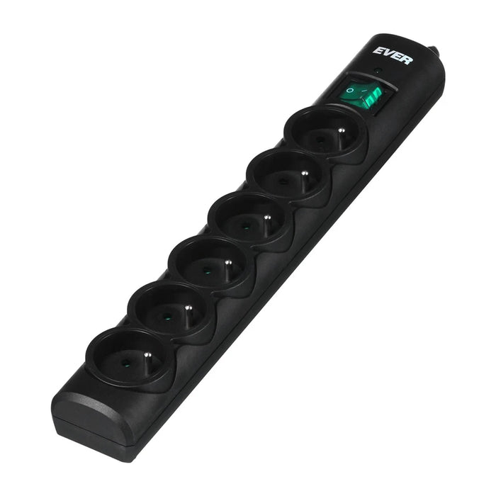 Ever Optima 5m Nero 6 prese AC 250 V