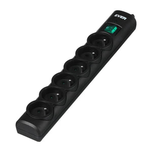 Ever Optima 3m Nero 6 prese AC 250 V