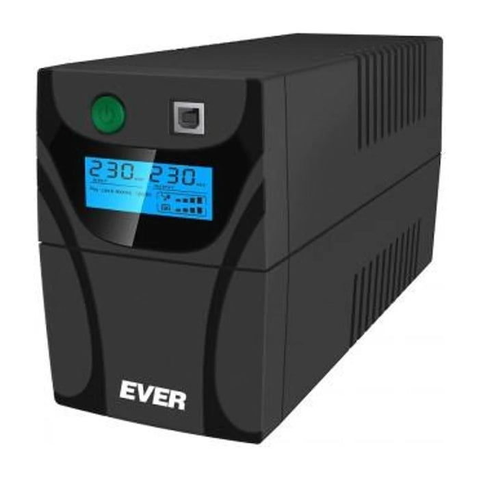 Ever EASYLINE 850 AVR USB Line-Interactive 0.85 kVA 480 W 2 AC outlet(s)