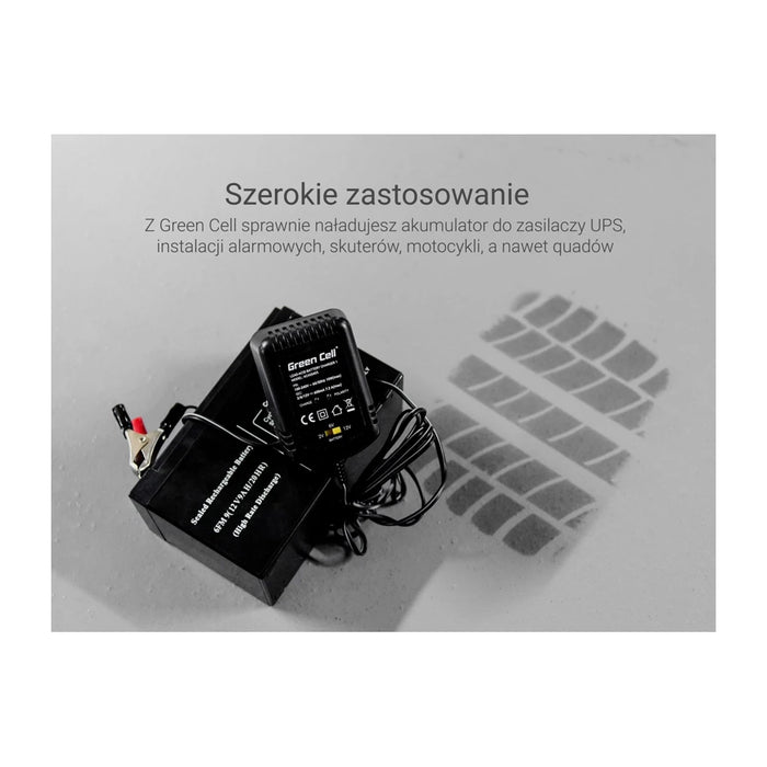 Caricabatterie per veicoli Green Cell ACAGM05 2/6/12 V Nero