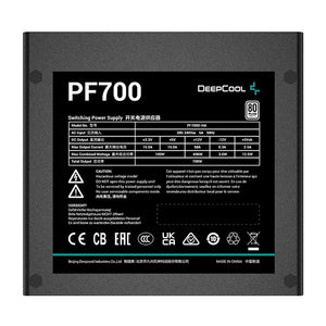 Alimentatore DeepCool PF700 da 700 W 20+4 pin ATX ATX Nero