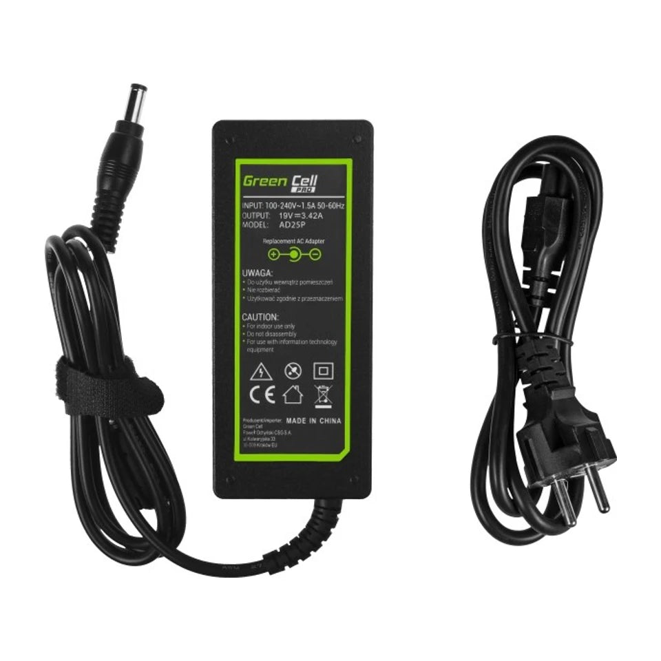 Adattatore/inverter di alimentazione Green Cell AD25P da interno 65 W nero