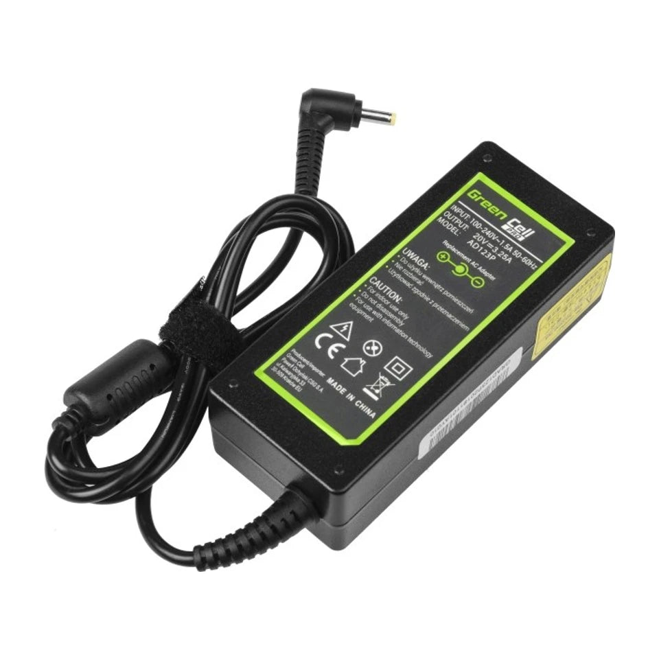 Adattatore/inverter Green Cell AD123P da interno 65 W nero