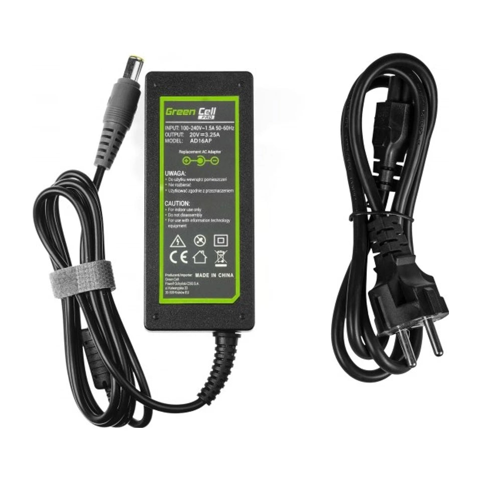 Adattatore/inverter di alimentazione Green Cell AD16AP da interno 65 W nero