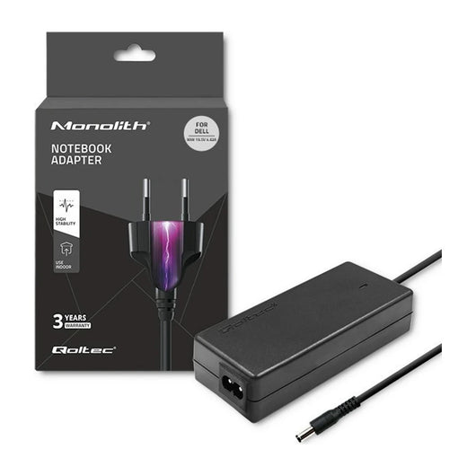 Adattatore di alimentazione Qoltec 51516 per Dell | 90W | 19.5V | 4.62A | 4.5*3.0+pin | +cavo di alimentazione