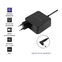 Adattatore di alimentazione Qoltec 51751 per Huawei 65W | 19V | 3.42A | 4.0*1.7