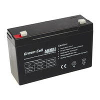 Batteria al piombo sigillata Green Cell AGM 6V 12Ah 12.000 mAh