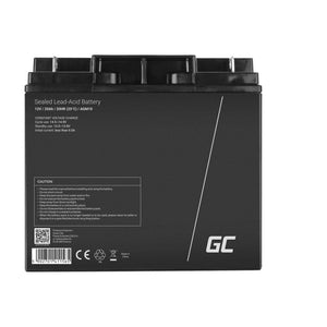 Batteria ricaricabile industriale Green Cell AGM10 al piombo sigillata (VRLA) 20000 mAh 12 V