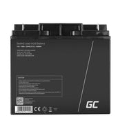 Batteria ricaricabile industriale Green Cell AGM09 al piombo sigillata (VRLA) 18000 mAh 12 V