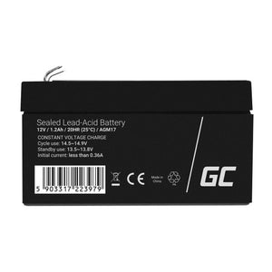 Batteria UPS al piombo sigillata Green Cell AGM17 (VRLA) 12 V 1.2 Ah