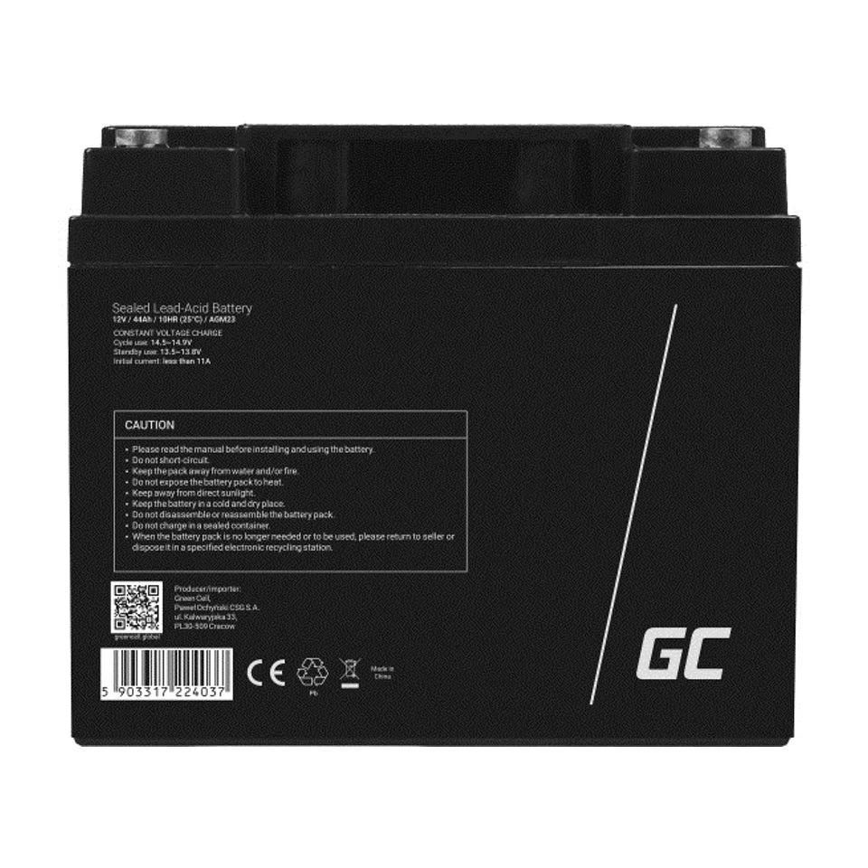 Batteria UPS al piombo sigillata Green Cell AGM23 (VRLA) 12 V 44 Ah
