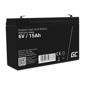 Batteria UPS al piombo sigillata Green Cell AGM40 (VRLA) 6 V 15 Ah