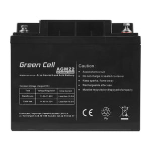 Batteria UPS al piombo sigillata Green Cell AGM22 (VRLA) 12 V 40 Ah